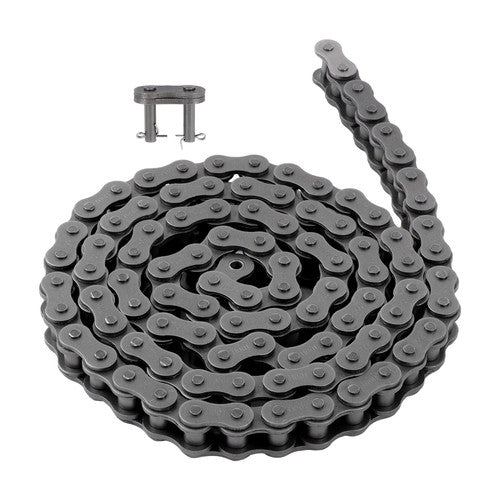 Solid Spare #100H 10 Feet Heavy Duty Carbon Steel Roller Chain with two Connecting Links