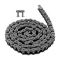 Solid Spare #100H 10 Feet Heavy Duty Carbon Steel Roller Chain with two Connecting Links