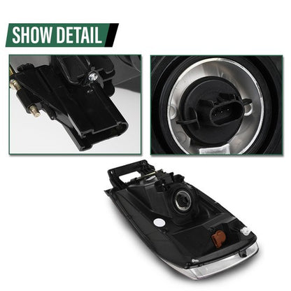 Solid Spare Clear Chrome Headlights Fit For 06-08 Dodge Ram 1500/2006-09 Ram 2500 3500