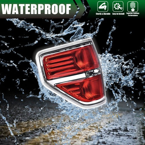 Solid Spare For Ford F150 F-150 Pickup 2009-2014 Left Driver Side Tail Light Brake Lamp