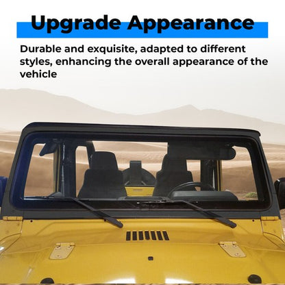 Solid Spare Black Front Windshield Frame For 2003 -2006 Jeep Wrangler TJ 55395014AB