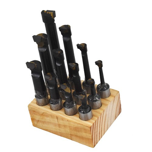 Solid Spare 5/8" BORING BAR SET PRO QUALITY 12 PCS CARBIDE TIPPED BARS 5/8" SHANK LATHE TOOL