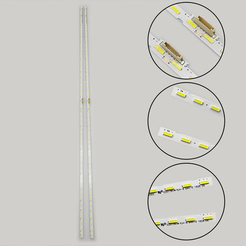 LED Backlight strips(2）For Samsung UN65NU6900 UN65RU7100 UN65RU7300 UN65NU6070