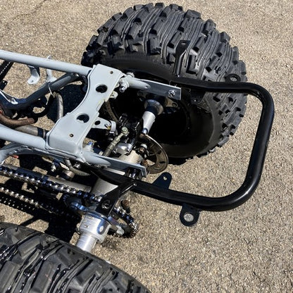 Solid Spare Black Steel Rear Bumper Grab Bar For 1987-2006 Yamaha Banshee 350 YFZ350