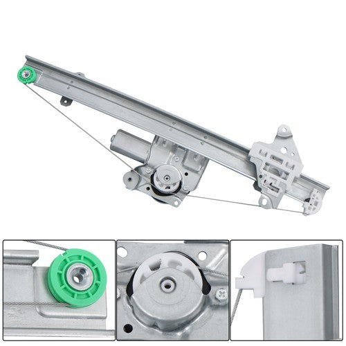 Solid Spare For Nissan Murano 2015-2020 Power Window Regulator With Motor Front Driver Side