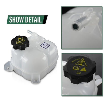 Solid Spare Coolant Reservoir Tank Fit For 2015-2017 Chrysler 200 2014-2018 Jeep Cherokee