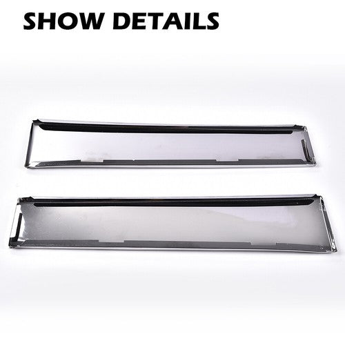 Solid Spare Fit For 81-88 Cutlass Supreme Front Lower Fender Chrome Molding Trim Left&Right