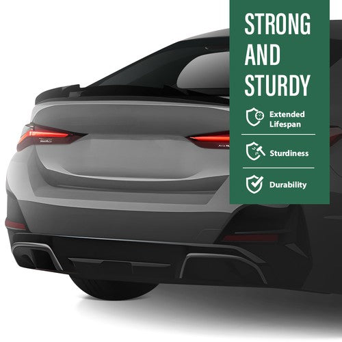 Solid Spare Fit For 21-25 BMW G26 430i Gran Coupe i4 Gloss Black M4 Style Trunk Spoiler