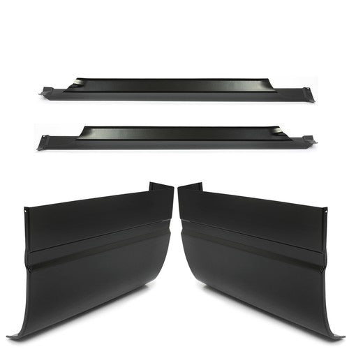 Solid Spare Rocker Panel Cab Corner Kit For 88-98 Chevy&GMC C/K 15 25 3500 2DR Extended Cab