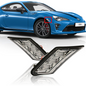 Fit 2013-2019 TOYOTA GT86 BRZ FR-S Smoke Lens Bumper LED Side Marker Lights