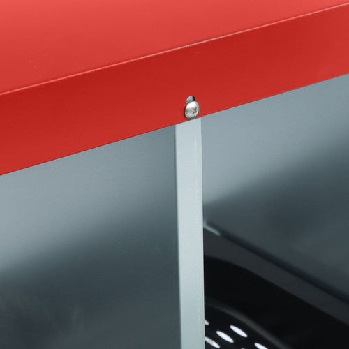 Solid Spare 3 Hole Chicken Egg Nesting Boxes With Metal Legs Chicken Laying Box Red