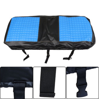 Solid Spare Rear Seat Covers Kit No Staple Blue Color Universal Size Fit For Golf Carts