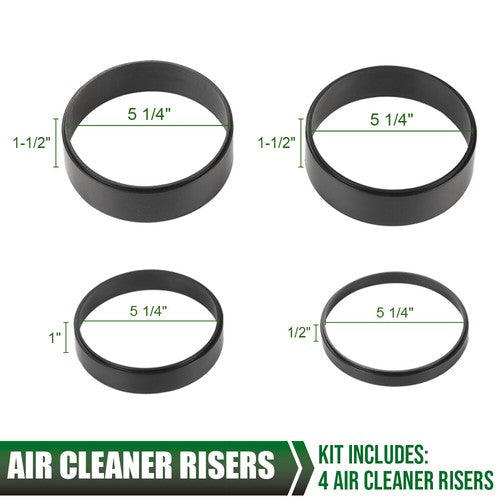 Solid Spare 1/2" 1" 1-1/2" Air Cleaner Spacer Riser Fits Edelbrock Holley 5 1/4" Carburetor