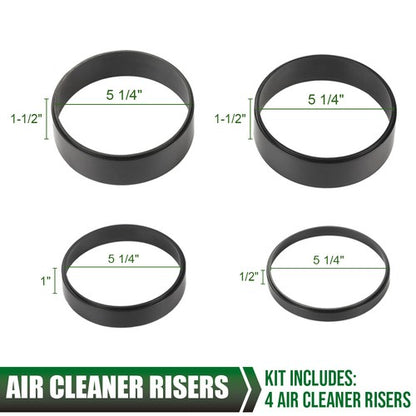 Solid Spare 1/2" 1" 1-1/2" Air Cleaner Spacer Riser Fits Edelbrock Holley 5 1/4" Carburetor