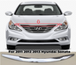 Upper Front Hood Moulding Trim Molding For 2011-2013 Hyundai Sonata Sedan Chrome