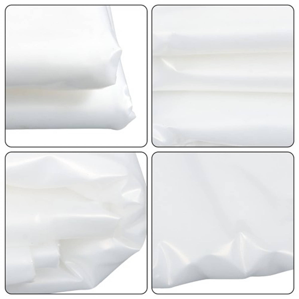 Solid Spare Clear Greenhouse Plastic Sheeting - 25 × 20 FT 6 mil UV Resistant Polyethylene