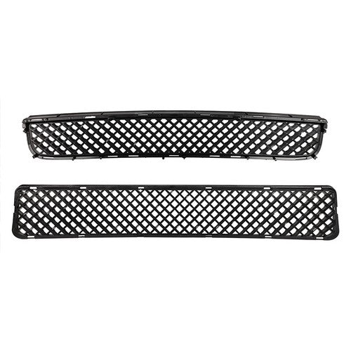 Front Upper & Lower Hood Grille Black 2pcs For 2005-2010 Scion TC 53101-21110