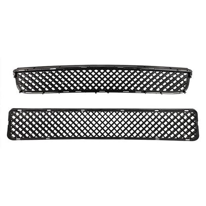 Front Upper & Lower Hood Grille Black 2pcs For 2005-2010 Scion TC 53101-21110
