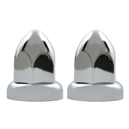 Solid Spare 40pcs 33mm Chrome Lug Nut Covers ABS Plastic Push on Bullet for Semi Truck
