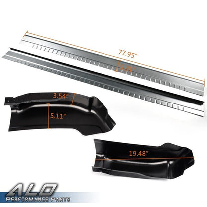 Solid Spare Fit For Chevy Silverado GMC Sierra Extended Cab Rocker Panels & Cab Corners