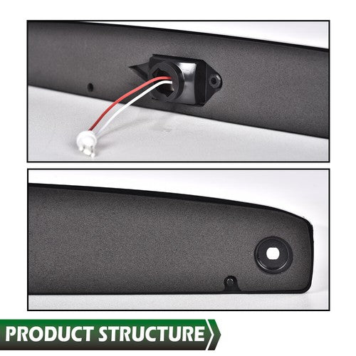 Solid Spare Fit For 2003-2006 Dodge Ram 2500 3500 LED Rear Center Tailgate Brake Light Red