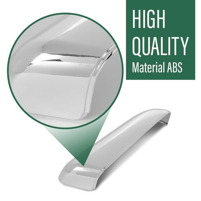 Solid Spare 2pcs Mirror Cover Set Fit For 2009-2014 Ford F150 Upper Cap Chrome Left & Right