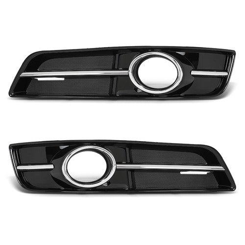 Solid Spare Fit For 2010 2011 2012 2013 Audi A3 Fog Light Bezel Lamp Trim Left+Right Side