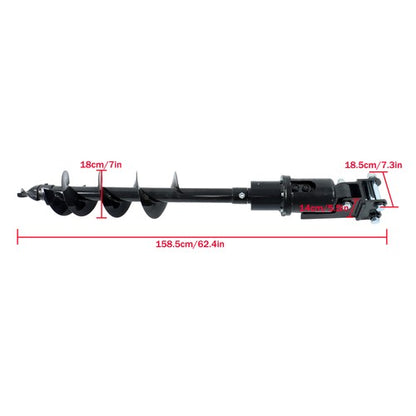 Solid Spare 200mm Diameter Auger Drill for 1Ton-1.5Ton Mini Excavator with Hoses