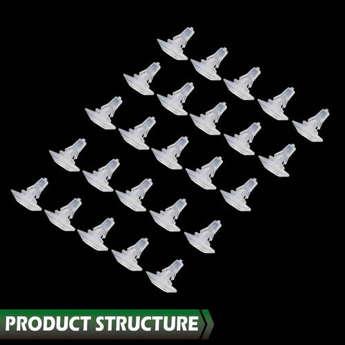 Solid Spare 25pcs Door Weatherstrip Clips 3/16" Hole- 1/4" x 5/8" Head Dia Fit For GM