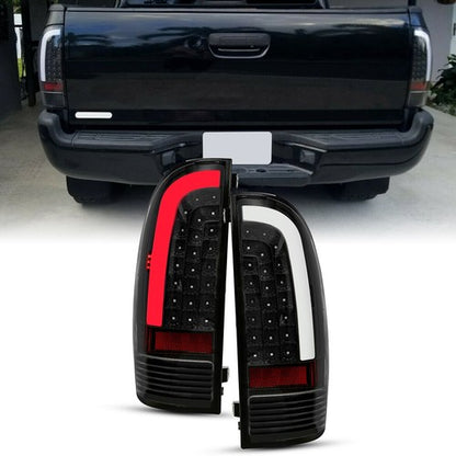 Solid Spare [LED TUBE BAR]FOR 05-15 TOYOTA TACOMA TAIL LIGHT BRAKE PARKING LAMPS BLACK