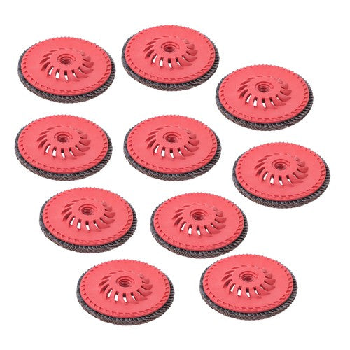 Solid Spare 10 Pcs 60 Grit 4-1/2" x 7/8" Ceramic Grinding Wheel Type 29 Flap Discs