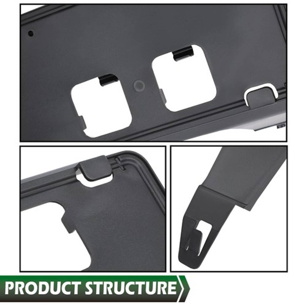 Solid Spare Fit For 2020-2022 Ford F250 F350 Super Duty Front Bumper License Plate Bracket