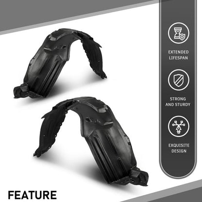 Solid Spare Fit For 2006-2012 Toyota RAV4 Front Left+Right Fender Liner Splash Shield