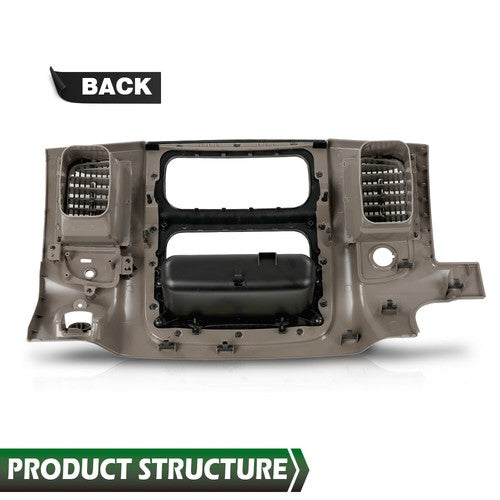 Solid Spare Fit For 02-05 Dodge Ram 1500-3500 Dash Radio Bezel Climate Trim Panel Vent Beige