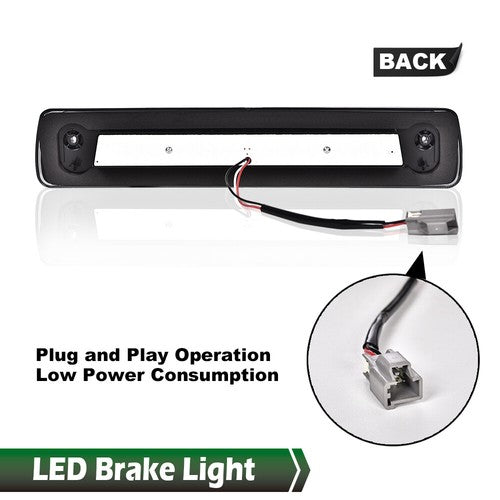 Solid Spare Fit For 15-18 Chevy Colorado/GMC Canyon LED 3rd Brake Light Cargo Lamp Smoke