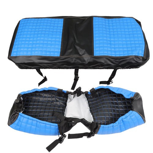 Solid Spare Fit For Golf CartsRear Seat Covers Kit No Staple Blue Color Universal Size