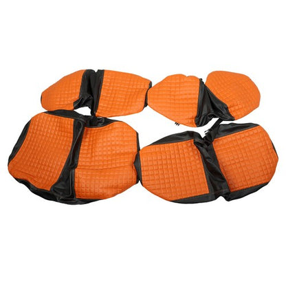 Solid Spare For EZGO Freedom TXT Orange Front And Rear Seat Covers Golf Cart 2014-Up