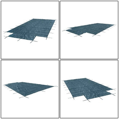 Solid Spare Pool Safety Cover Includes Safety Net & Installation Tools Mesh Solid Pool Cover