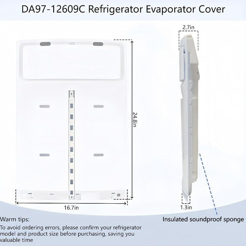 DA97-12609C for Samsung Refrigerator Evaporator Cover Fan Motor and Thermistor