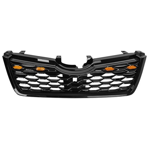 For 2019 2020 2021 Subaru Forester Front Bumper Black Honeycomb Grille w/Light