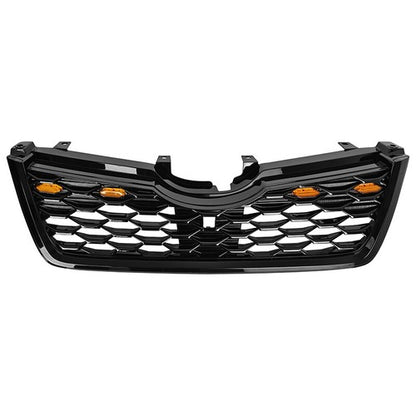 For 2019 2020 2021 Subaru Forester Front Bumper Black Honeycomb Grille w/Light