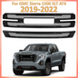 For 2019-2022 GMC Sierra 1500 SLT AT4 Grille Covers Grill Overlay Gloss Black