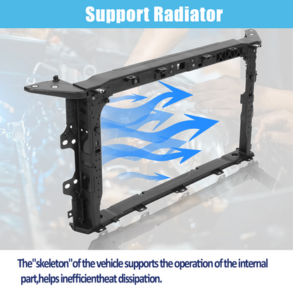 Black Front Radiator Support Core Frame For Hyundai Elantra 2019-2020 64101F3500
