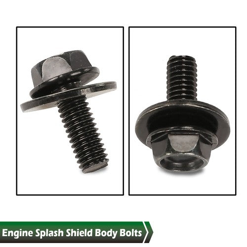 Solid Spare Engine Splash Shield Body Bolts Screws Fender Bumper Clip Rivets kit