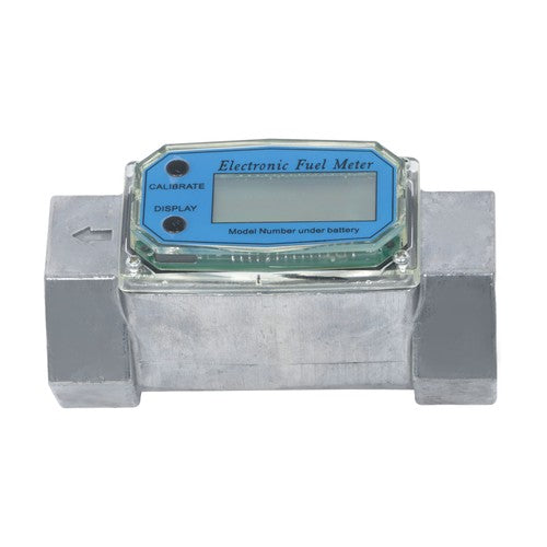Solid Spare 1.5inch 10.5-74 GPM Digital Turbine Flow Meter For Liquid Flow Meter