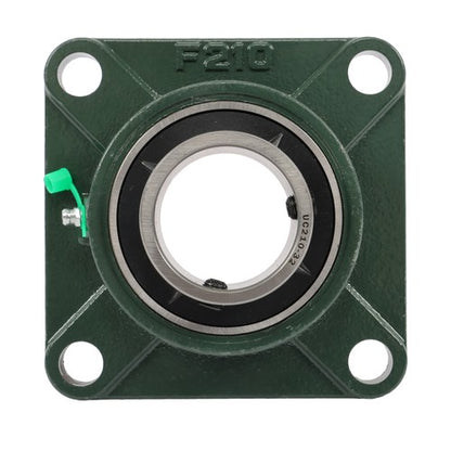 Solid Spare 2PCS UCF210-32 with seat bearing 2" hole 4 Bolt Solid Base Self-Aligning