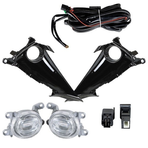 Solid Spare LH+RH Daytime Running Lights w/Wiring Switch For 19-21 Toyota Corolla Hatchback