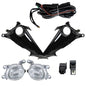 Solid Spare LH+RH Daytime Running Lights w/Wiring Switch For 19-21 Toyota Corolla Hatchback