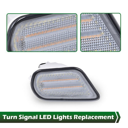 Solid Spare Fit For 98-02 Pontiac Firebird Trans Am Smoke LED Turn?Signal Parking Lights