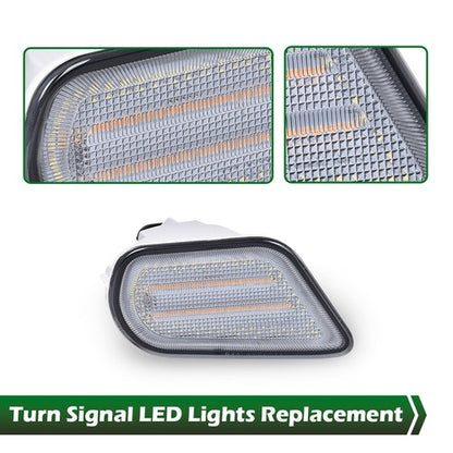 Solid Spare Fit For 98-02 Pontiac Firebird Trans Am Smoke LED Turn?Signal Parking Lights